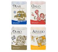 Ach. Brito "Símbolos Lusitanos" Set di sapone - Confezione da 4 (4 x 75 g = 300 g): Mar, Azulejo, Ouro & Galo - Sapone profumato portoghese, sapone per mani e corpo, set regalo