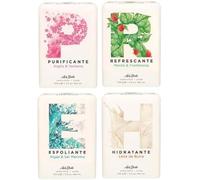 Ach Brito SPA Set di 4 Saponi - Idratante 100 g | Peeling 100 g | Rinfrescante 100 g | Detergente 100 g