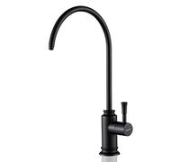 Achelous Rubinetto per filtro dell'acqua da cucina, nero opaco, rubinetto per acqua potabile senza piombo, in acciaio inossidabile, adatto per unità di osmosi inversa o sistema di filtrazione dell'acqua in spazi non d'aria