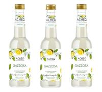 Acheo Bibita Analcolica in Confezione da 3 Bottiglie da 275 ml per aperitivi, feste e weekend (Gazzosa Verde)