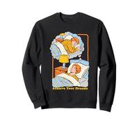 Achieve Your Dreams Sarcasm Retro Vintage Funny Adult Humor Felpa