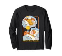Achieve Your Dreams Sarcasm Retro Vintage Funny Adult Humor Maglia a Manica