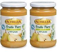 Achillea, Frutto puro di pera bio, senza zuccheri, 300g (Confezione da 2)