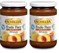 Achillea, Frutto puro di pesca bio, senza zuccheri, 300g (Confezione da 2)
