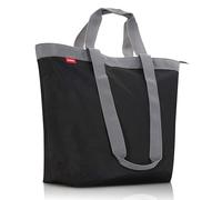 achilles Borsa per il Tempo Libero, Borsa In Poliestere Con Zip, Lavabile E Riutilizzabile Per Shopping, Sport, Piscina, Spiaggia (Nero)(51 cm x 20 cm x 40 cm)