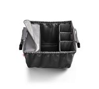 achilles Borsa Spesa Stoffa Pieghevole con Scomparto Raffreddamento e Porta Bottiglie - 40L Grande Shopping Bag - Nero - 54x35x39 cm