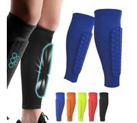 Achilles Shinbang Shields, Frost Armours Ski Shields, Achilles Shinbang Shields for Skiing, Shin Defender Shin Guards, Shinbang Protector 2.0, Ski Shin Guards, Shindefender Shin Guards (Blue,M)