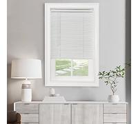 Achim Home Decor - Mini persiane senza fili per finestre interne, larghezza 86 cm, lunghezza 162 cm, dimensioni lamelle da 2,5 cm, bianco perla, senza fili, GII Morningstar
