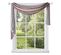 ACHIM Home Decor - Sciarpa velata per finestra, larghezza 144 cm x lunghezza (blush) - Sciarpa leggera in poliestere filtrante per soggiorno, camera da letto e sala da pranzo