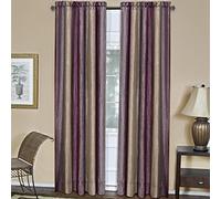 Achim Home Decor - Tenda per finestra semitrasparente con filtro della luce, 213 cm di lunghezza, 127 cm di larghezza, colore: melanzana, in morbido poliestere per camera da letto, soggiorno e sala da