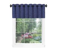 ACHIM Home Decor - Tende per finestre a mantovana Bedford, 13 cm, lunghezza 33 cm, tessuto filtrante leggero e lavabile in lavatrice, tinto in filo per camera da letto, soggiorno e sala da pranzo