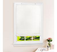 Achim Home Furnishings Cordless Solstice - Tenda avvolgibile in vinile, 76,2 x 182,9 cm, colore: bianco, 76,2 x 182,9 cm