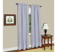 Achim Home Furnishings Curtain Pannello Morbido per finestre, Poliestere, Grigio/Bianco, 42x84
