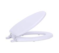 Achim Home Furnishings TOVYELWH04 48,3 cm fantasia allungato sedile WC morbido, bianco