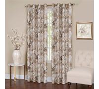 Achim Lined Blackout Grommet Window Curtain Panels - 50 inch Width, 84 inch Length - Tranquil (Tan) - Blackout Soft Polyester Drapes & Dressing for Bedroom Living & Dining Room by Home Decor