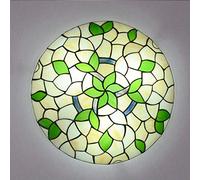 ACHNC Plafoniera Tiffany retrò Lampade da Soffitto Cucina E27 Lampada Tiffany con Paralume in Vetro Colorato Pastorale, Soggiorno Camera da Letto Bagno Decorativa Illuminazione Soffitto,30CM