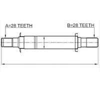 Achsawelle Con Cuscinetto Destro Per Hyundai Santa Fe, Kia Sorento / ATM