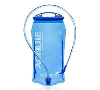 ACHSOO Bottiglie d'acqua Borraccia morbida pieghevole Vescica di idratazione Borsa di stoccaggio dell'acqua a tenuta stagna Zaino di idratazione Corsa Arrampicata Escursionismo (PEVA, 2L/68oz)