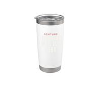 Achtung ich sag was ich denk Statement Divertente Bicchiere termico in acciaio inox doppia parete