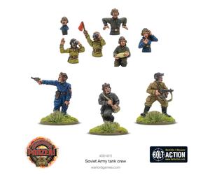 ACHTUNG PANZER set di miniature SOVIET ARMY TANK CREW warlord games