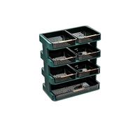 ACHVAC Mensola 4 Layer Drawer-Type Lavabile Organizer Organizer Dish Scaffale Stacking Scaffale Cassaforte Ampia capacità Casa Ristorante Durabile Deposito Durabile (Color : Blue)