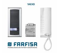 KIT CITOFONICO MONOFAMILIARE FARFISA 1AEXD INSTALLAZIONE A PARETE IMPIANTI 1+1
