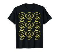 Acid Techno 9X9 Rave DJ Giallo 303 Bassline Clubbing Maglietta