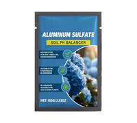 Acidificante Del Suolo - Acidificante Delle Piante | Solfato Di Alluminio Per Far Diventare Blu Le Ortensie, Abbassa Rapidamente Il PH Del Terreno Per Giardini E Laghetti, Polvere Concentrata Da 100 G