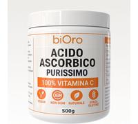 Acido Ascorbico Purissimo 500G | 100% Vitamina C in Polvere Alimentare (E300) |