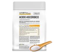 Acido Ascorbico Vitamina C Pura VITATIV JUST 500 Grammi | Acido L-Ascorbico E300