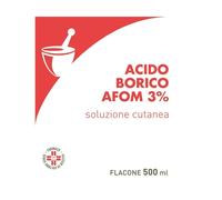 Acido Borico Afom 3% Soluzione Cutanea 500ml