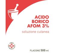 ACIDO BORICO AFOM soluzione U.E. 500 ml 3%
