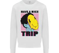 Acido Buon Viaggio Droga LSD Trippy Uomo Felpa Maglione