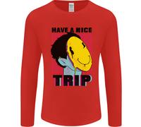 Acido Buon Viaggio Droga LSD Trippy Uomo Maglietta A Maniche Lunghe