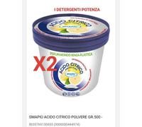 Acido Citrico In Polvere 500 Gr - Anticalcare Multiuso Disincrostante PEZZI 2