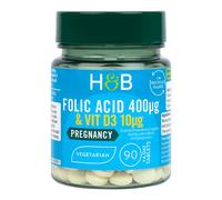 Acido folico 400mcg, con Vit D3 10mcg - 90 compresse