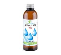 Acido glicolico - 100 gr - 70% Soluzione esfoliante AHA ad alta potenza | Formula per un profondo rinnovamento della pelle e una texture più definita | A base d'acqua