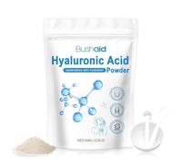 Acido Ialuronico in Polvere 100g - Idratante Profondo & Antirughe, Creme e siero viso- Con 3 Utensili per Maschera