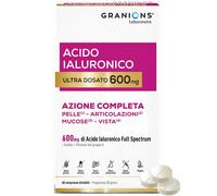 ACIDO IALURONICO ULTRA DOSATO 600 mg GRANIONS - Biotina - Idratazione intensa de