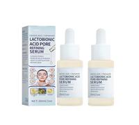 Acido Lattobionico Pore Refining - Trattamento Istantaneo per la Riduzione delle Rughe e dei Pori, Siero Viso Esfoliante Delicato per Levigare, Illuminare e Detergere in Profondità (2 PCS)