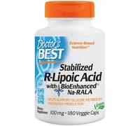 Acido R-Lipoico stabilizzato con BioEnhanced Na-RALA, 100mg - 180 vcaps