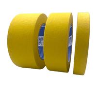 ACIT Kit 3 nastri mascheratura 19mm + 30mm + 50 mm, nastro adesivo in carta, nastro per mascheratura pittura e carrozzeria (Giallo (fino a 120C°))