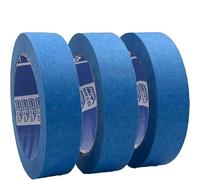 ACIT Nastro di Carta per Mascheratura e Verniciatura - Confezione 3 Rotoli - Resistente ai Raggi UV 15 Giorni, Alta Tenuta, Rimozione Pulita, Fino a 60°C (25mm x 50mt)
