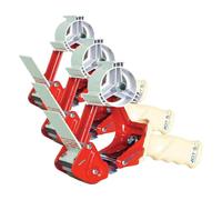 ACIT Tendinastro dispenser professionale per nastri adesivi 66x50 e 132x50 con frizione regolabile e leggero (Confezione da 3)