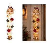ACJSDGL Decorazione Natalizia Luminosa Angelo di Natale da Porta con LED | In morbida peluche,lunga 60 cm,l'angelo di Natale aggiunge un tocco elegante e luminoso alle feste.