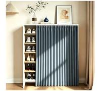 ACJSDGL Tenda per Cabina Armadio con Binario W130 x H70cm Blu