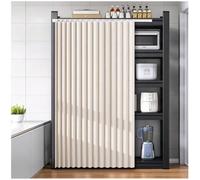ACJSDGL Tenda per Cabina Armadio Senza Forare e Lavabile W120 x H70cm Beige | Ideale per cabine armadio aperte. Offre privacy visiva, aiuta a ridurre la polvere ed è facile da pulire e lavare.