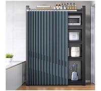 ACJSDGL Tenda per Cabina Armadio Senza Forare e Lavabile W70 x H130cm Blu | Ideale per cabine armadio aperte. Offre privacy visiva, aiuta a ridurre la polvere ed è facile da pulire e lavare.