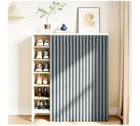 ACJSDGL Tenda per Mobile Scarpiera con Binario W160 x H130cm Grigio
