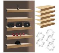 ACJSDGL wire rack covers for shelves 34x18x2in Ready to Use,Faux Wood Shelf Covers for Wire Shelving,Rustic Closet Shelves Covering Toppers,for Pantry,Bathroom,Kitchen Oak Color